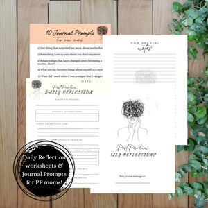 Printable Postpartum Journal. Daily Reflection Journal. New Mom Journal. Postpartum Care Journal. Printable Journal for Mom.