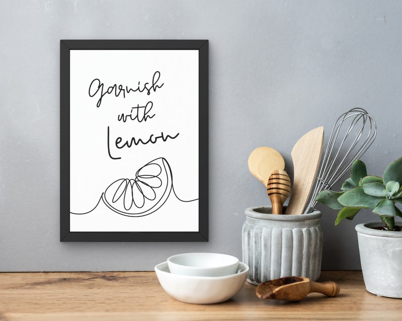 Modern Kitchen 4 Printable Wall Art Posters Kitchen Wall Decor Etsy