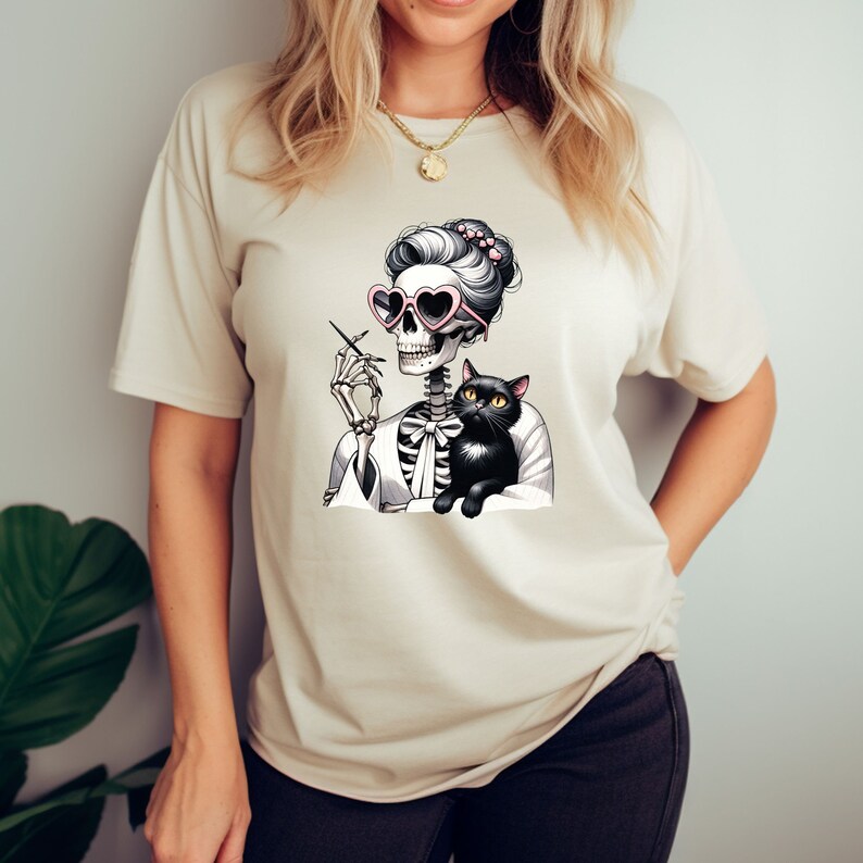 Valentine Skeleton Shirt, Skeleton Valentines, Valentine Cat Shirt ...