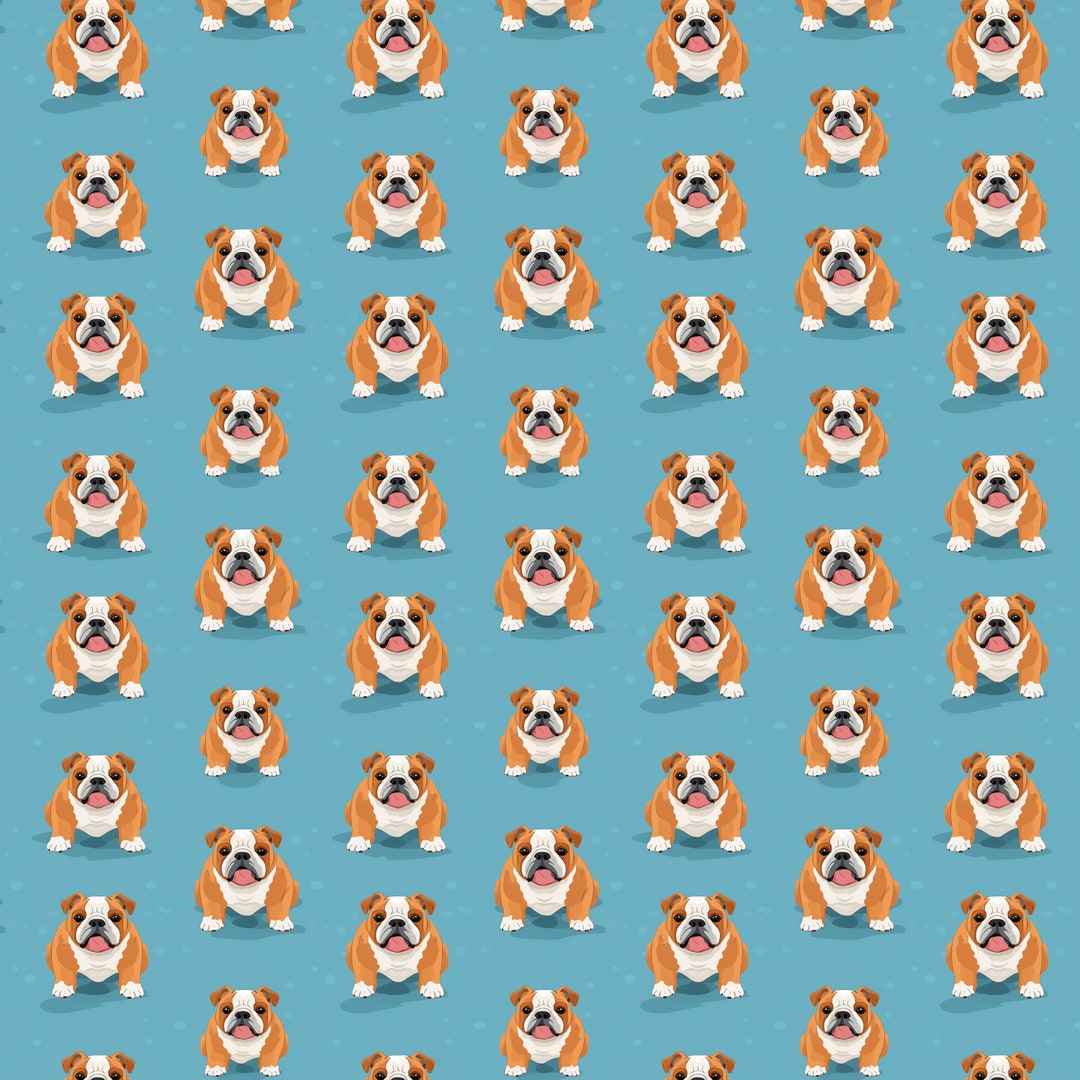 Dog Pattern Digital Paper - Etsy