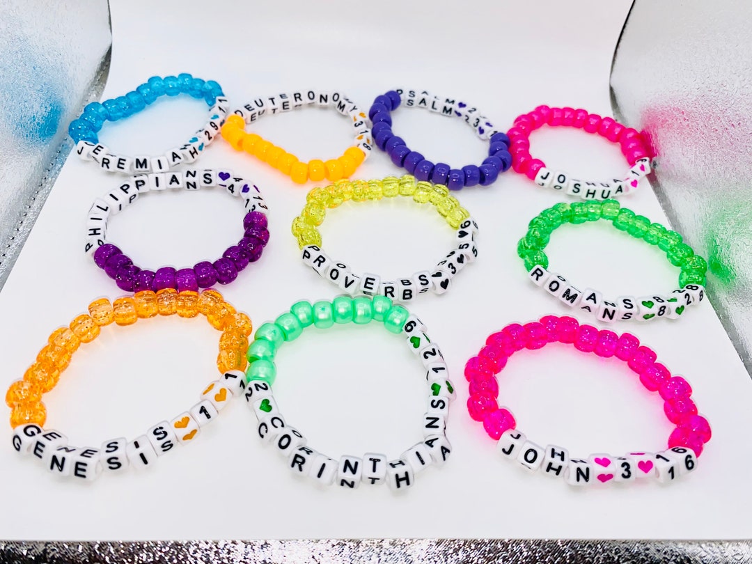 Custom Popular Bible Verses Beaded Bracelets/biblical Verses/beaded