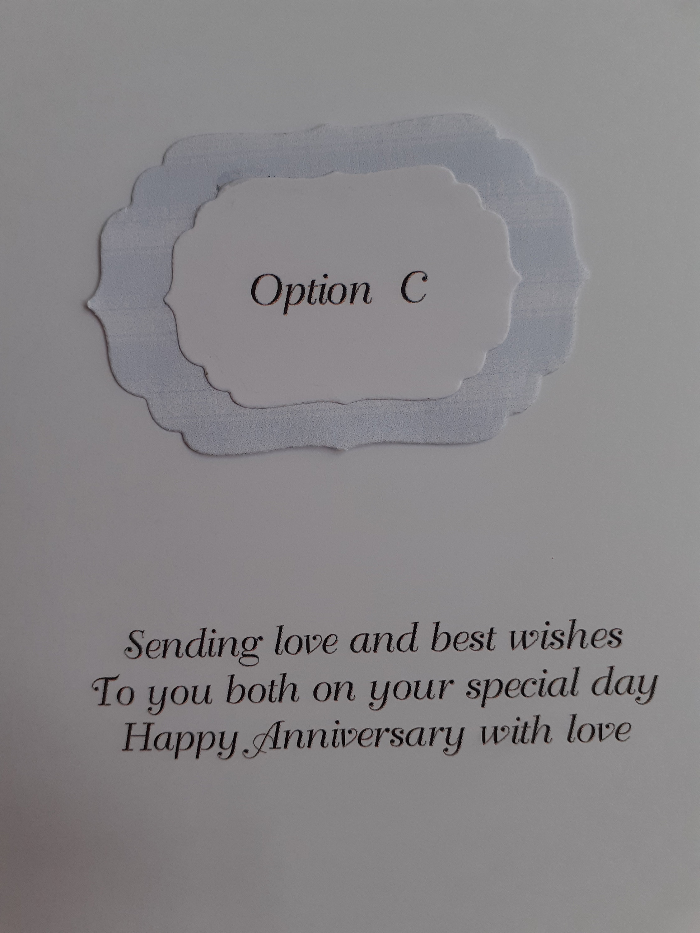 Handmade Personalised Silver Anniversary Card - Etsy UK