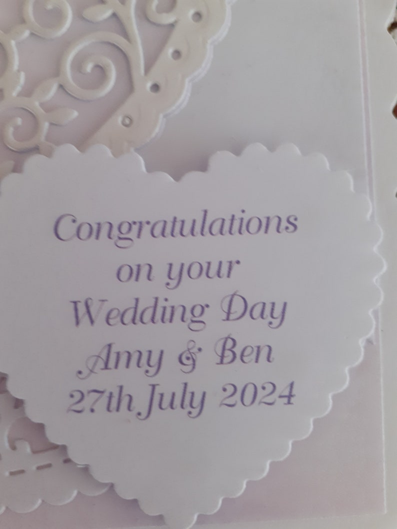 Handmade Personalised Wedding Card - Etsy UK