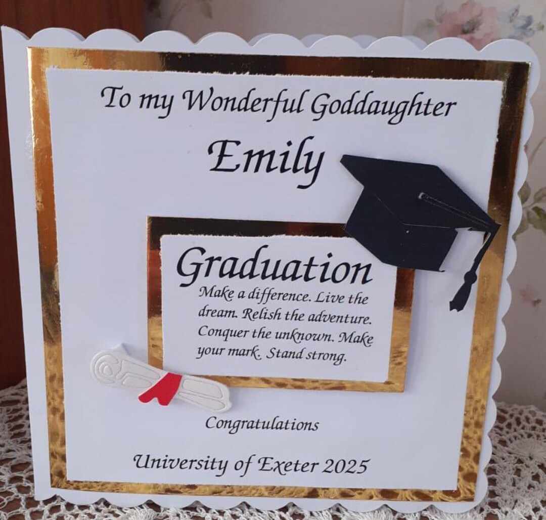 Handmade Personalised Graduation Card - Etsy UK