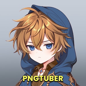 PNGTuber - Blonde Knight Chibi Boy | Twitch | YouTube | Vtuber | Ready to Use | Veadotube | Streaming | OBS Streamlabs | Premade model |Cute