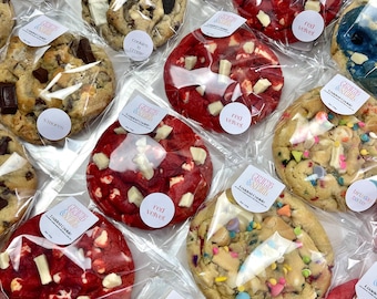 12 Large Bakery-Style Cookies: Gourmet Cookies Variety Box, Birthday Gift