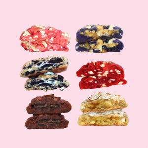 6 Gourmet Cookies Box: Fresh Baked, Party Favors