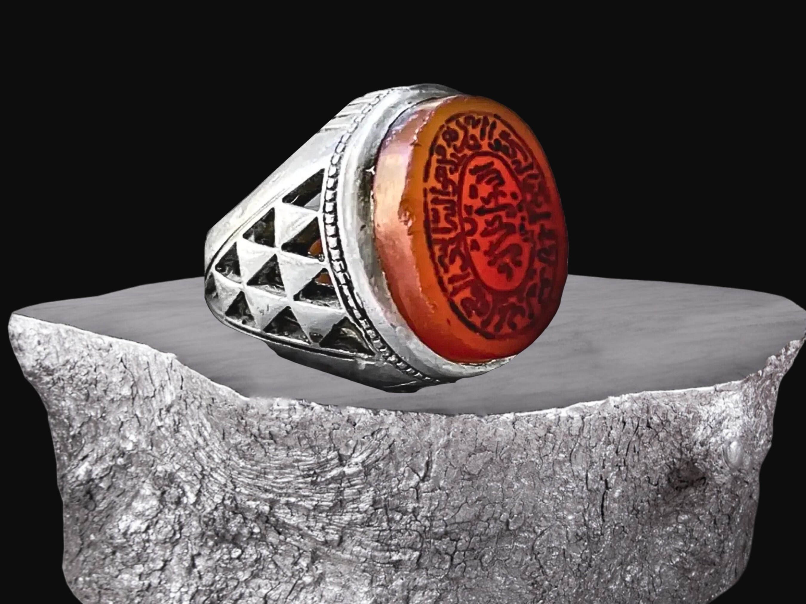 Islam Carnelian Ring Etsy Canada