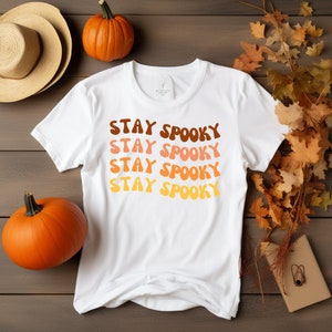 Stay Spooky Shirt, Halloween Shirt, Spooky Halloween T Shirts, Fall Shirt, Retro Shirt, Retro Halloween, Fall Apparel, Cool Halloween Shirt