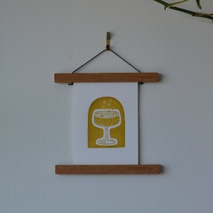 Oryginalny druk linorytniczy | Sparkling Toast