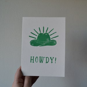 Handgemaakte blokprintkaart | Hoera!