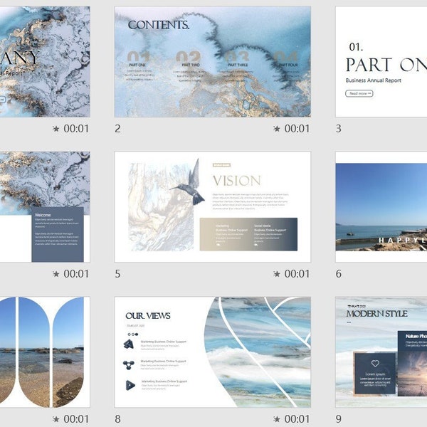 Minimal Modern Clean Business PowerPoint Template | Simple Company Profile PPT | Easy to Edit | Professional Presentation Slides