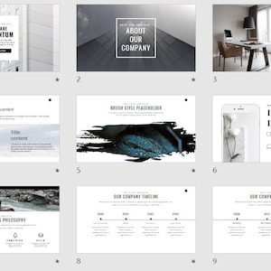Minimal Modern Clean Business PowerPoint Template | Simple Company Profile PPT | Easy to Edit | Professional Presentation Slides