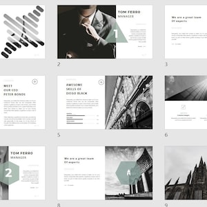 Minimal Modern Clean Business PowerPoint Template | Simple Company Profile PPT | Easy to Edit | Professional Presentation Slides