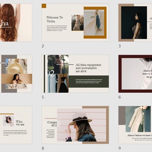 Minimal Modern Clean Business PowerPoint Template | Simple Company Profile PPT | Easy to Edit | Professional Presentation Slides| Fashion