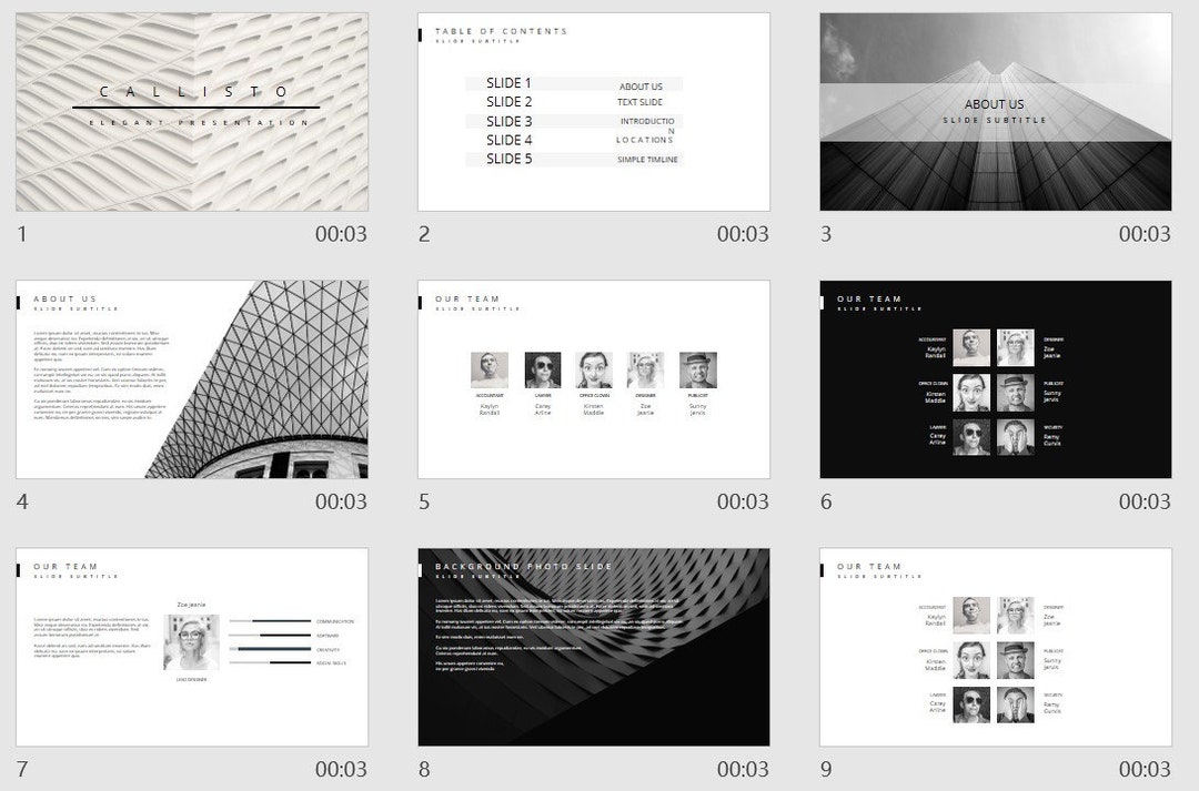 Minimal Modern Clean Business Powerpoint Template | Simple Company ...
