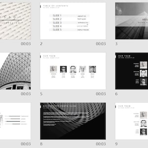 Minimal Modern Clean Business PowerPoint Template | Simple Company Profile PPT | Easy to Edit | Professional Presentation Slides