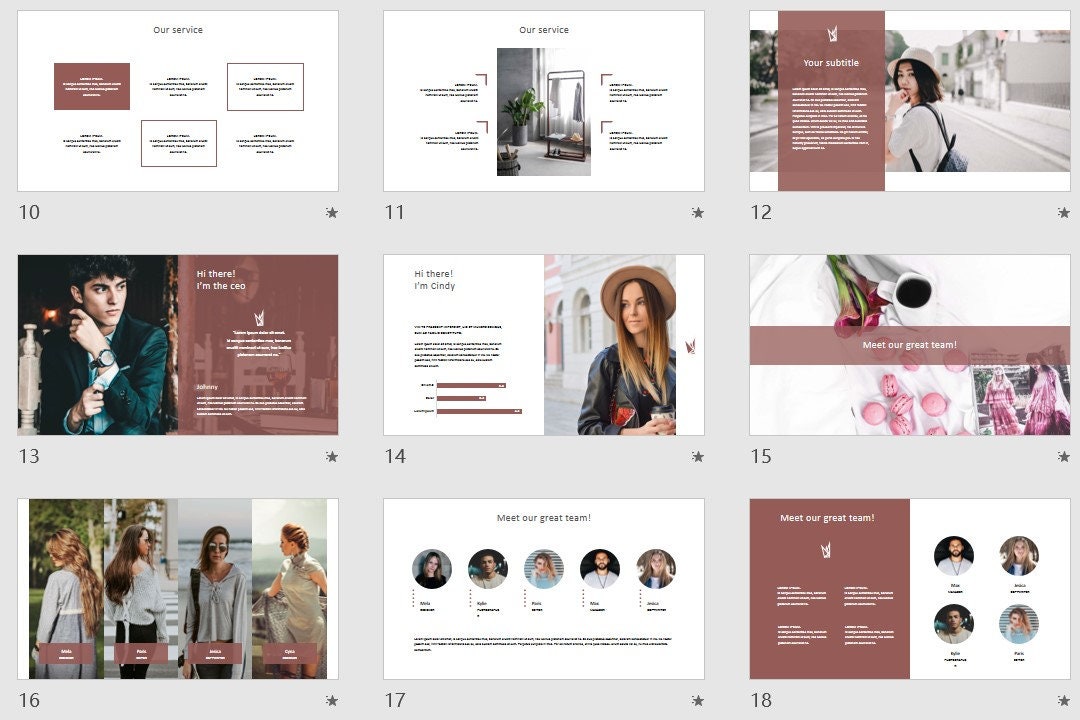 Minimal Modern Clean Business Powerpoint Template | Simple Company ...