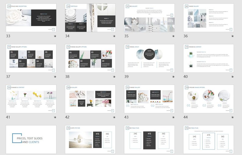 Minimalist Business Powerpoint Template | Company Profile PPT Slides - Etsy