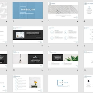 Minimal Modern Clean Business PowerPoint Template | Simple Company Profile PPT | Easy to Edit | Professional Presentation Slides
