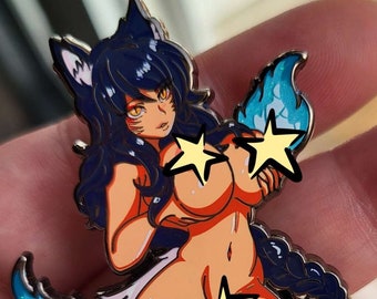 Charming Kitsune Enamel Pin