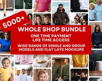 Whole Shop Mockup Bundle Entire Shop Bundle, Mockup Mega Bundle, Mockup Whole Shop Mockup Bundle Entire Shop Sale, Gildan 18000 Bundle Sale