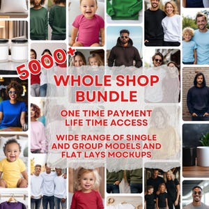 Whole Shop Mockup Bundle Entire Shop Bundle, Mockup Mega Bundle, Mockup Whole Shop Mockup Bundle Entire Shop Sale, Gildan 18000 Bundle Sale