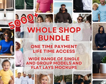 Whole Shop Mockup Bundle Entire Shop Bundle, Mockup Mega Bundle, Mockup Whole Shop Mockup Bundle Entire Shop Sale, Gildan 18000 Bundle Sale