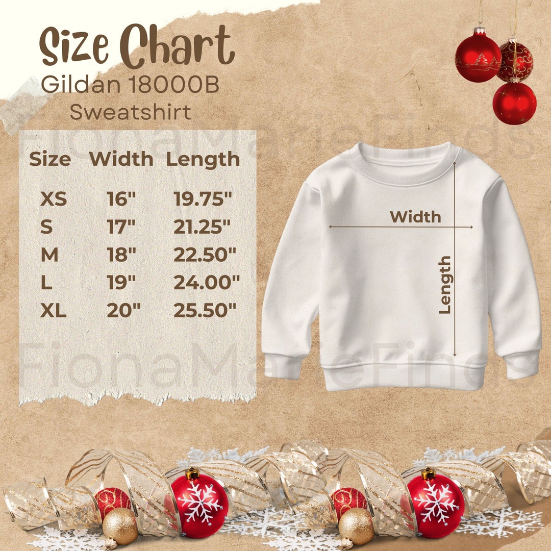 Gildan 18000B Size Chart, Gildan Youth Sweatshirt Size Chart, Rabbit
