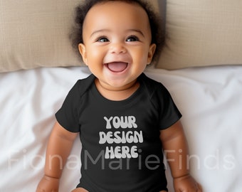 Black Rabbit Skins 4400 Infant Baby Rib Body Mockup Bundle, Baby Body Mockup, Baby Boy Girl Kids Style Photography Mock up Digital