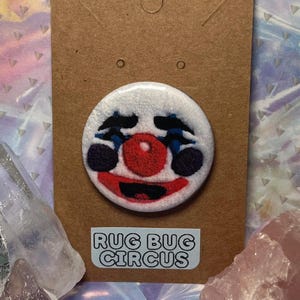 Clown Face Button Pin