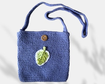 Monstera Crocheted Sling Bag