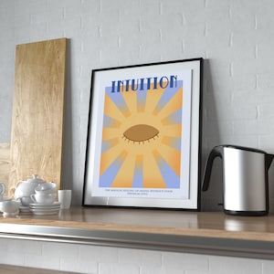 Spiritual Printable Illustration, Intuition Digital Poster, Minimalist ...