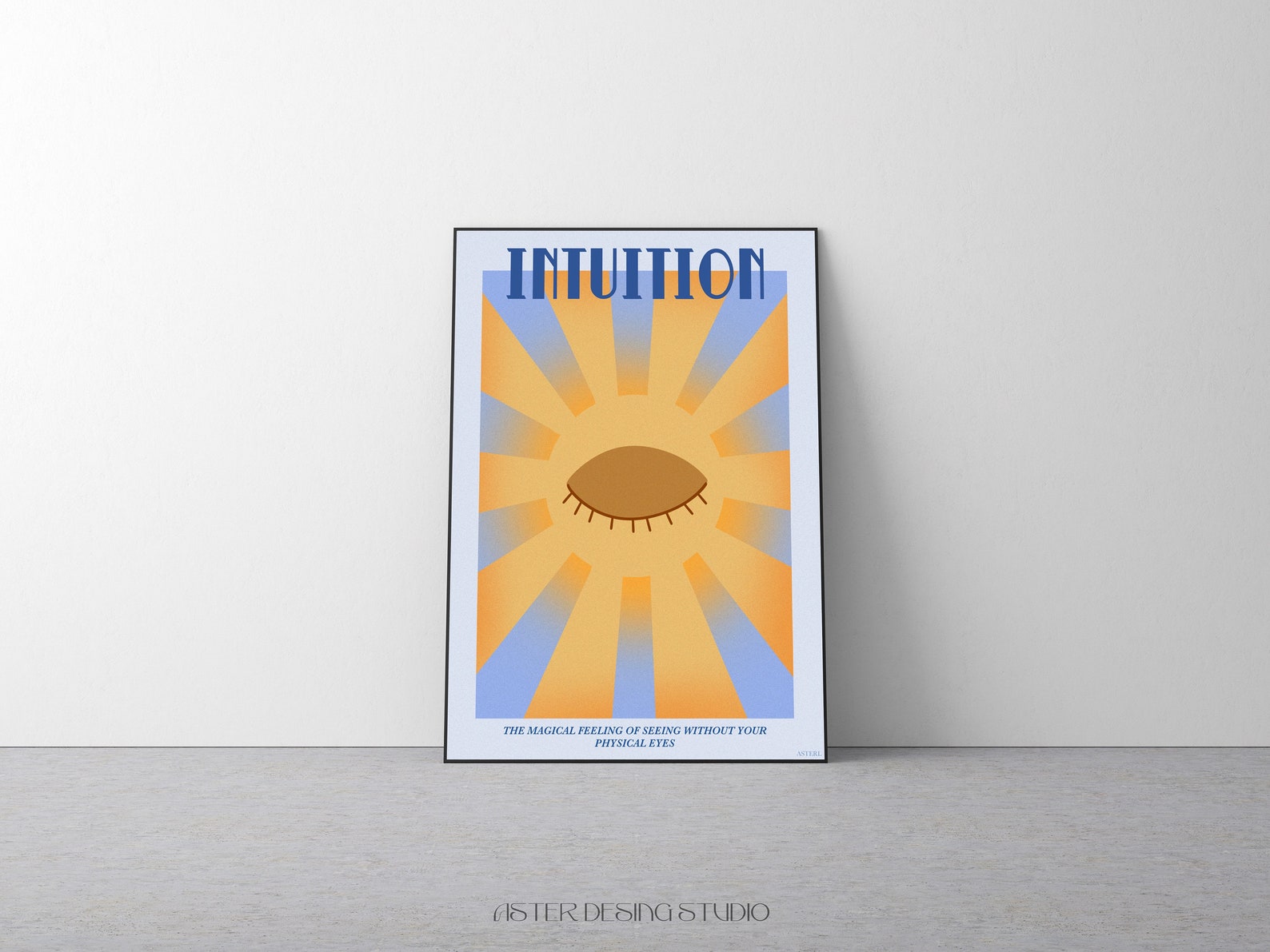 Spiritual Printable Illustration, Intuition Digital Poster, Minimalist ...