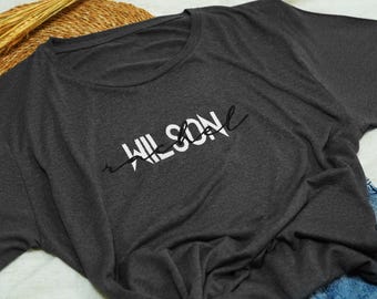 Embroidered Monogram T-shirt, Personalized Gift for Him