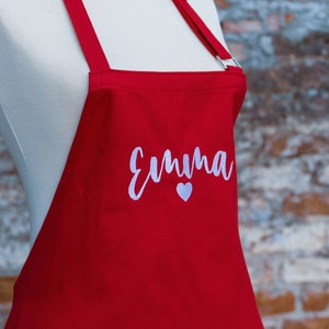 Embroidered Custom Apron, Personalized Apron, Customized Apron, Cute Apron, Kitchen Apron, Christmas Apron, Cooking Apron, Personalized Gift 画像 6