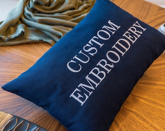 Almohada de bordado personalizada, almohada personalizada, almohada personalizada, ropa de cama, decoración del dormitorio, almohada de tiro, regalo personalizado decorativo