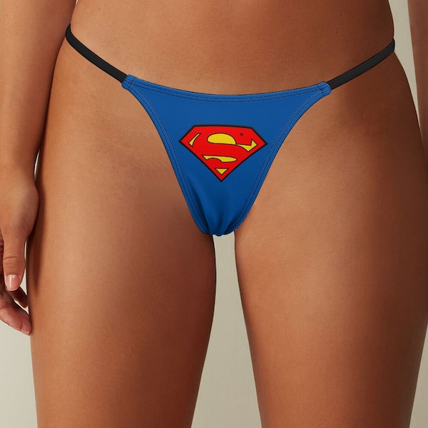 Super man Ladies Sexy Thin Thong