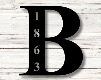 Personalized Metal Address Sign, Custom Metal Sign, Custom Metal Address Plaque, Metal House Number Sign, Custom Last Name Sign, Wall Art
