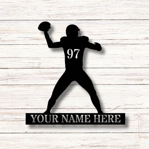 Custom metal kids room sign,boys signs,sport sign,football sign,home decor,patio decor,door hanger,personalized,child gift,custom kids room.