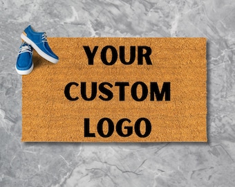Custom Coir Doormat: Personalized Text & Logo Rug