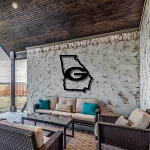 Custom Metal Georgia State Sign,home Decor,living Decor, Gift for ...