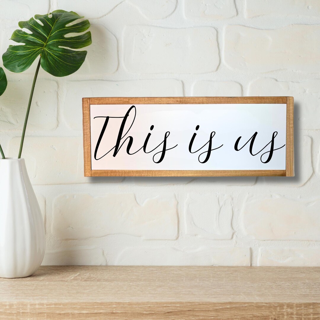 Custom 'this is Us' Wood Sign: Farmhouse Family Name Decor - Etsy
