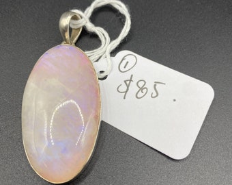 Vintage Moonstone Pendant with Sterling Silver setting