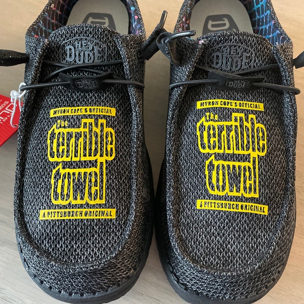 Pittsburgh Inspired Hey Dude Custom Shoes