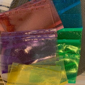 A6 Zipper pouches - Glitter