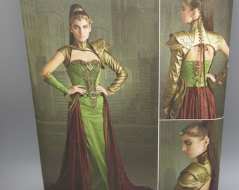 Simplicity ~ Misses&#39; Firefly Path Fantasy Ranger Costume with Craft Foam Armor and Crown Costume Cosplay Sewing Pattern 8363 ~ Sizes 6-14