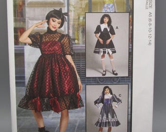 McCall&#39;s Costumes M8336 ~ Size A5 (6-14) ~ Misses&#39; Dress Costumes Sewing Pattern