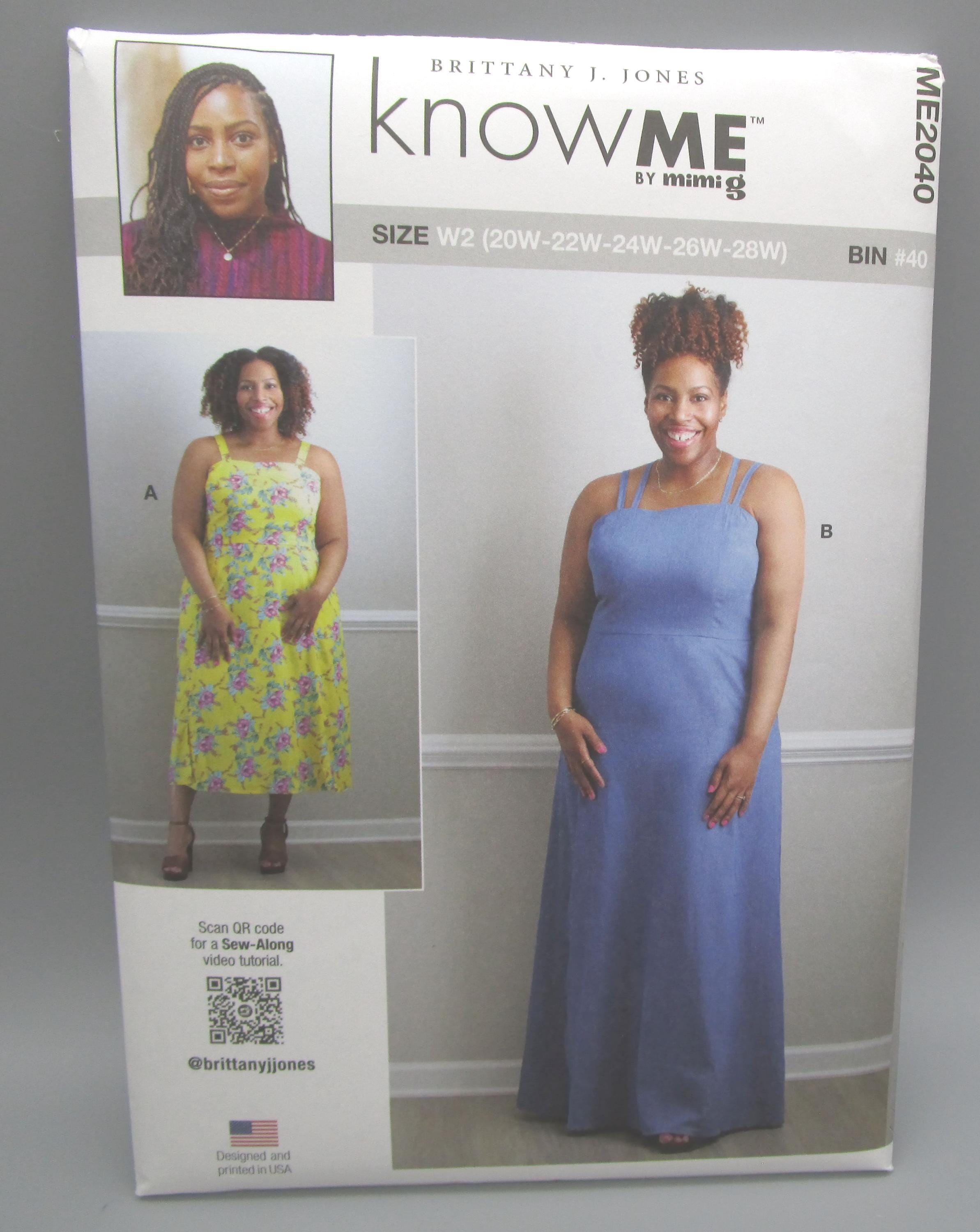 Know Me by Mimi G ME2040 ~ Size W2 (20W-28W) ~ Misses' and Women's Dress in Two Lengths by Brittany J. Jones Sewing Pattern - Etsy Know Me by Mimi G ME2040 ~ Size W2 (20W-28W) ~ Misses' and Women's Dress in Two Lengths by Brittany J. Jones Sewing Pattern - Etsy