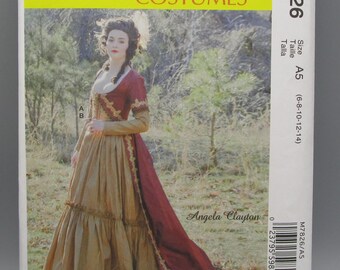 McCall&#39;s Costumes M7826 ~ Size A5 (6-8-10-12-14) ~ Misses&#39; Angela Clayton Robe and Skirt Sewing Pattern